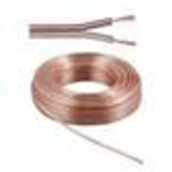 Goobay LSK 2x1.5 - 50m câble audio Transparent