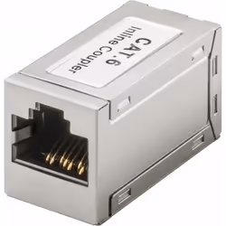 Goobay 15217, Plat, Métallique, RJ-45, RJ-45, Femelle, Femelle