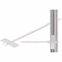 Goobay 17095, Attache de câble détachable, Nylon, Transparent, Blanc, 100 mm, 2,5 mm, 100 pièce(s)