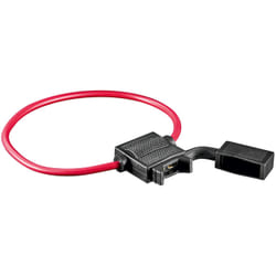 Goobay 25525 porte-fusibles Noir, Rouge 32 V 15 A