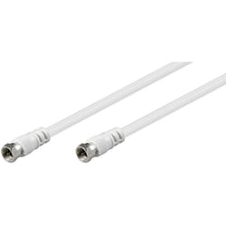 Goobay 27034 câble coaxial 2,5 m Type F Blanc