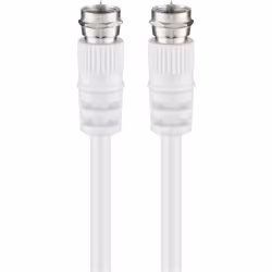 Goobay 27202, 10 m, 3C-2V, F male, F male, Blanc