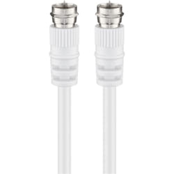 Goobay 27202 câble coaxial 3C-2V 10 m F male Blanc