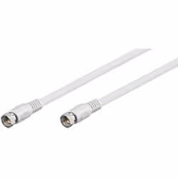 Goobay 27484, 5 m, F plug, F plug, Blanc