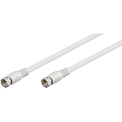 Goobay 27484 câble coaxial 5 m F plug Blanc