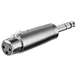Goobay 27514 changeur de genre de câble XLR 6.35 mm Acier inoxydable