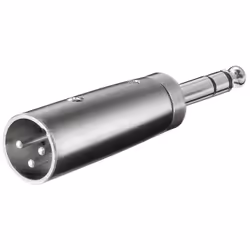 Goobay 27515, XLR, 6.35 mm, Acier inoxydable