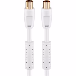 Goobay 27721, 3,5 m, Coaxial, Coaxial, Blanc