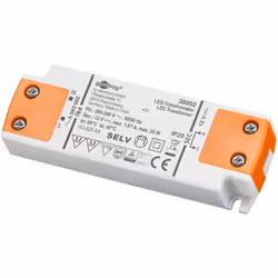 Goobay 30002, Transformateur d'éclairage électronique, Orange, Blanc, IP20, -20 - 45 °C, CE, RoHS Directive 2011/65/EU [OJEU ...