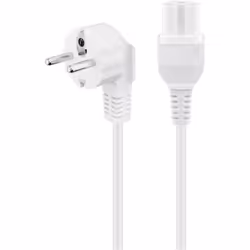 Goobay 30370, 2 m, Prise d'alimentation type F, Coupleur C15, H05RN-F, 250 V