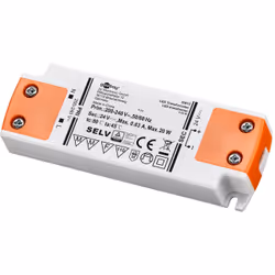 Goobay 30612, Transformateur d'éclairage électronique, Orange, Blanc, IP10, -20 - 45 °C, CE, RoHS Directive 2011/65/EU [OJEU  ...