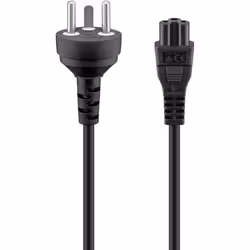 Goobay 30857, 2 m, Prise d'alimentation type K, Coupleur C5, H05VV-F3G, 250 V