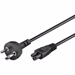 Goobay 30857 câble électrique Noir 2 m Prise d'alimentation type K Coupleur C5