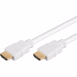 Goobay 2m HDMI, 2 m, HDMI Type A (Standard), HDMI Type A (Standard), Blanc