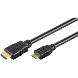 Goobay 31930 câble HDMI 1 m HDMI Type A (Standard) HDMI Type C (Mini) Noir