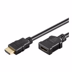 Goobay 1m HDMI, 1 m, HDMI Type A (Standard), HDMI Type A (Standard), Noir
