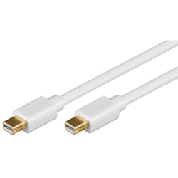 Goobay Mini DP 2m, PL mini DisplayPort Blanc