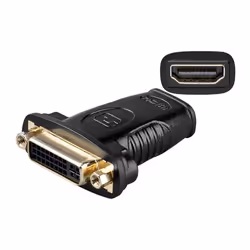 Goobay HDMI F / DVI-D F, PL, HDMI, DVI-D, Noir