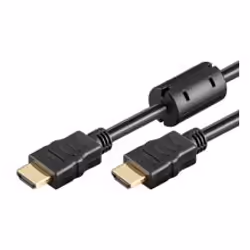 Goobay 1m HDMI, 1 m, HDMI Type A (Standard), HDMI Type A (Standard), Noir