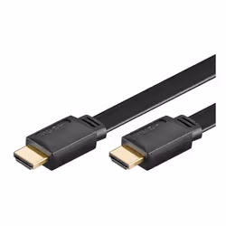 Goobay HDMI HiSpeed/wE 0200 G -FLAT (PL), 2 m, HDMI Type A (Standard), HDMI Type A (Standard), 4096 x 2160 pixels, Compatibil ...