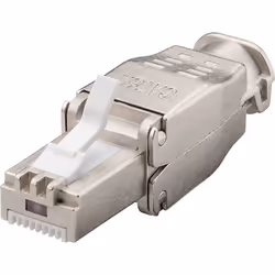 Goobay 38292, RJ45, Zinc, Mâle, Droit, Cat6a, S/UTP (STP)