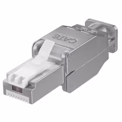 Goobay 38293, RJ45 male (8P8C), Gris, Blanc, Mâle, Droit, Zinc, Cat6