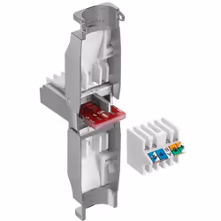 Goobay 38293 connecteur de fils RJ45 male (8P8C) Gris, Blanc
