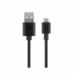 Wentronic 38659, 0,5 m, USB A, Micro-USB B, USB 3.2 Gen 1 (3.1 Gen 1), 0,48 Mbit/s, Noir