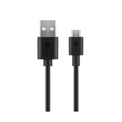Wentronic 38659 câble USB 0,5 m USB 3.2 Gen 1 (3.1 Gen 1) USB A Micro-USB B Noir