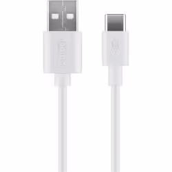 Goobay 38677, 0,1 m, USB A, USB C, USB 2.0, 480 Mbit/s, Blanc