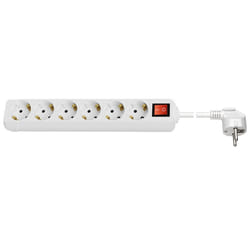 Wentronic 38845 multiprise 5 m 6 sortie(s) CA Intérieure Blanc