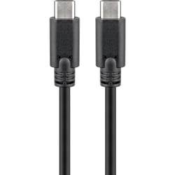 Goobay 38872 câble USB 0,5 m USB 3.2 Gen 2 (3.1 Gen 2) USB C Noir