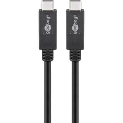 Goobay 38873 câble USB 1 m USB 3.2 Gen 2 (3.1 Gen 2) USB C Noir