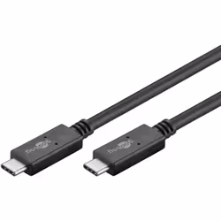 Goobay 38873 câble USB 1 m USB 3.2 Gen 2 (3.1 Gen 2) USB C Noir