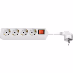 Goobay 39037, 1,5 m, Intérieure, CEE, Type F, Type F, Courbe, IP20
