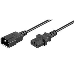Goobay 39202 câble électrique Noir 3,5 m Coupleur C14 Coupleur C13