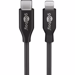 Goobay 39424, 1 m, Lightning, USB C, Mâle, Mâle, Noir