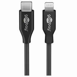 Goobay 39426, 2 m, Lightning, USB C, Mâle, Mâle, Noir