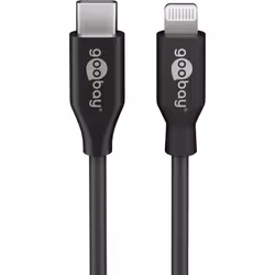 Goobay 39445, 1 m, Lightning, USB C, Mâle, Mâle, Noir