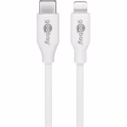 Goobay 39448, 2 m, Lightning, USB C, Mâle, Mâle, Blanc