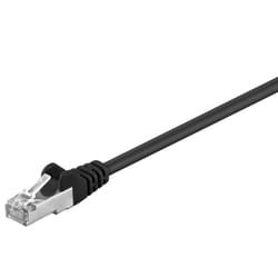 Goobay CAT 5e F/UTP 2m PL câble de réseau Noir Cat5e F/UTP (FTP)