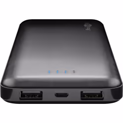 Goobay 40891, 10000 mAh, Lithium Polymère (LiPo), 3,7 V, Noir