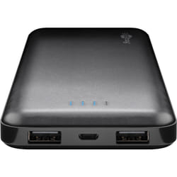 Goobay 40891 banque d'alimentation électrique Lithium Polymère (LiPo) 10000 mAh Noir