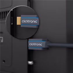 ClickTronic 40989 câble HDMI 1,5 m HDMI Type A (Standard) Noir - Vue supplémentaire 3