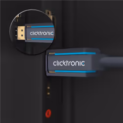 ClickTronic 40992 câble DisplayPort 1 m Noir