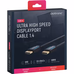 ClickTronic 40995 câble DisplayPort 3 m 2x DisplayPort Noir - Vue supplémentaire 6