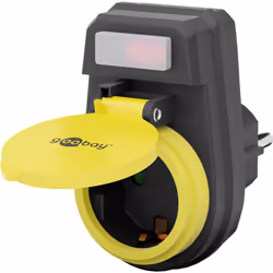Goobay 41266, Type F, Type F, 250 V, 16 A, Noir, 3680 W