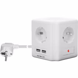 Goobay 41268, 1,5 m, Intérieure, Type F, Type F (CEE 7/4), Courbe, IP20