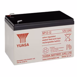 Goobay RE12-12, Sealed Lead Acid (VRLA), 12 V, 1 pièce(s), Noir, Blanc, 20 h, UL
