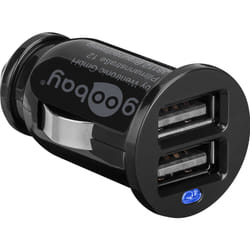 Goobay 44177 chargeur d'appareils mobiles MP3, Téléphone portable, Smartphone, Tablette Noir Allume-cigare Auto